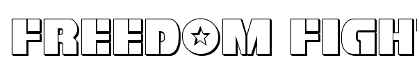 Freedom Fighter font preview