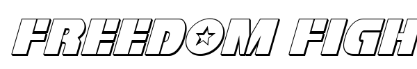Freedom Fighter font preview