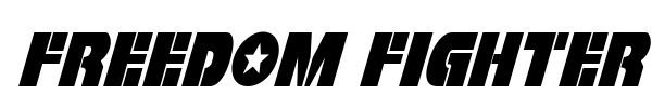 Freedom Fighter font preview