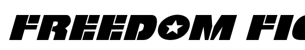 Freedom Fighter font preview