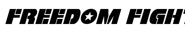 Freedom Fighter font preview