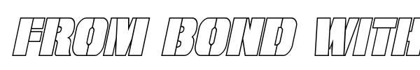 From Bond With Love font