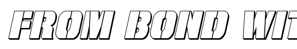 From Bond With Love font preview