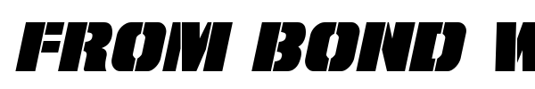 From Bond With Love font preview