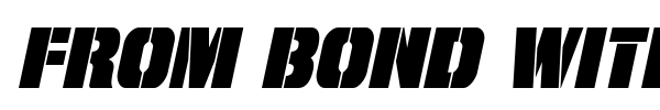 From Bond With Love font preview