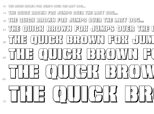 From Bond With Love font waterfall