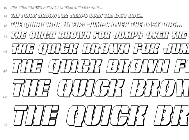 From Bond With Love font waterfall