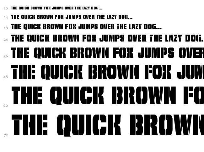 From Bond With Love font waterfall