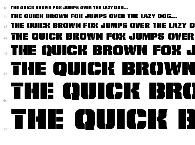From Bond With Love font waterfall