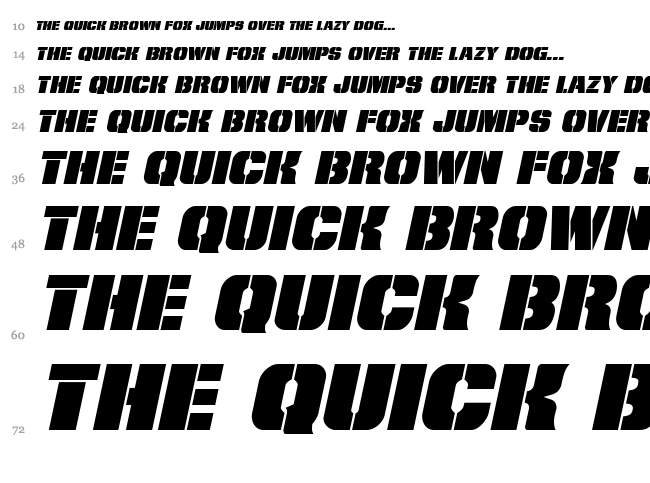 From Bond With Love font waterfall