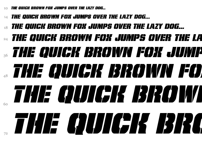 From Bond With Love font waterfall
