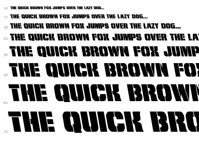 From Bond With Love font waterfall