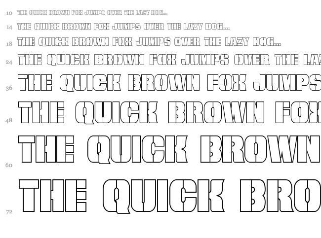 From Bond With Love font waterfall