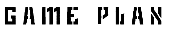 Game Plan font