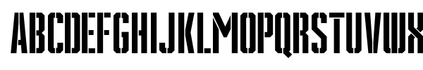 Grenade Stencil font