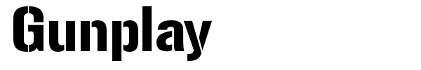 Gunplay font
