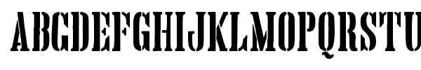 Hand Printing Press Stencil font