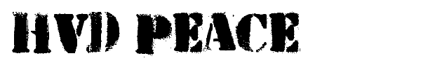 HVD Peace font