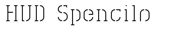 HVD Spencils font
