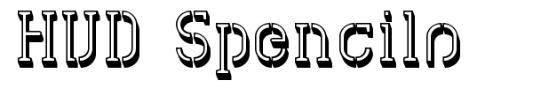 HVD Spencils font preview