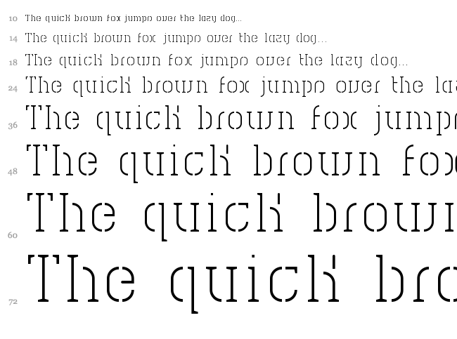 HVD Spencils font waterfall