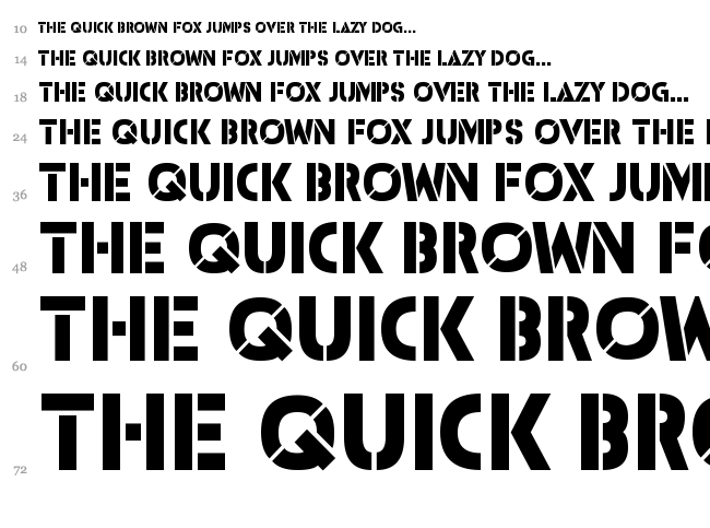 ICBM SS-20/25 font waterfall