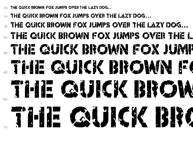 ICBM SS-20/25 font waterfall