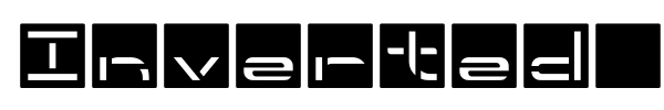 Inverted Stencil font
