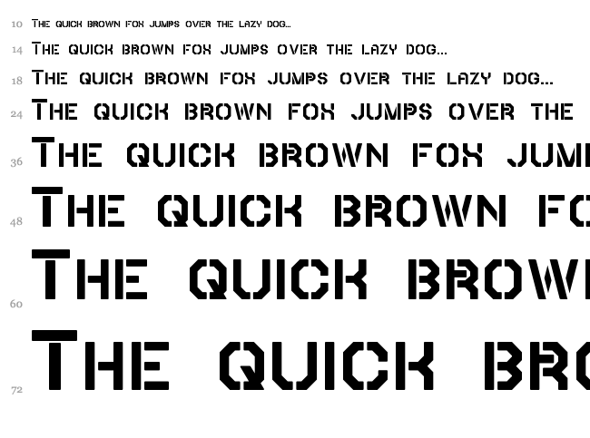 Iori font waterfall