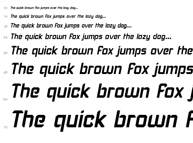 Karisma Stencil font waterfall