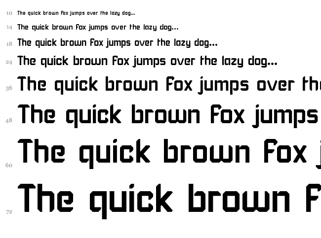 Karisma Stencil font waterfall