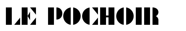 Le Pochoir font