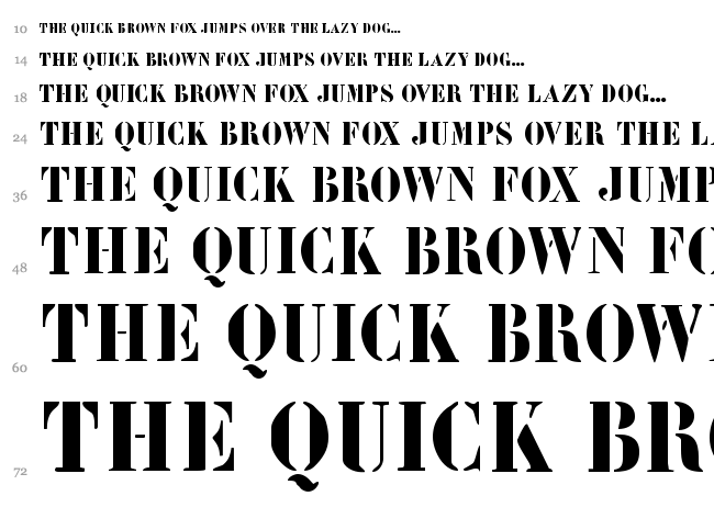 LeArchitect font waterfall