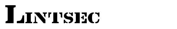 Lintsec font