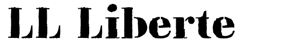 LL Liberte font preview