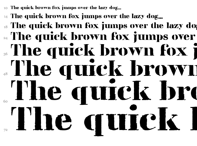 LL Liberte font waterfall