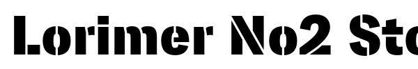 Lorimer No2 Stencil font