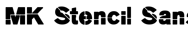 MK Stencil Sans Black font