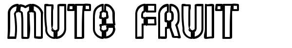 Mute Fruit font
