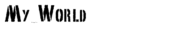 My World font
