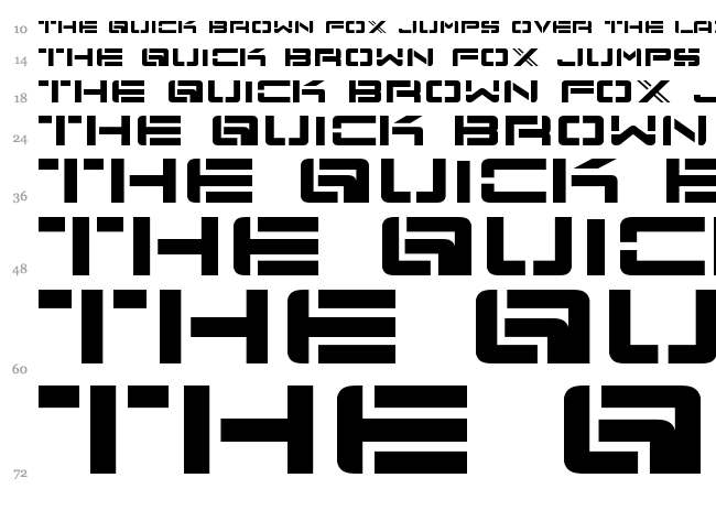 Nu School Munitions font waterfall