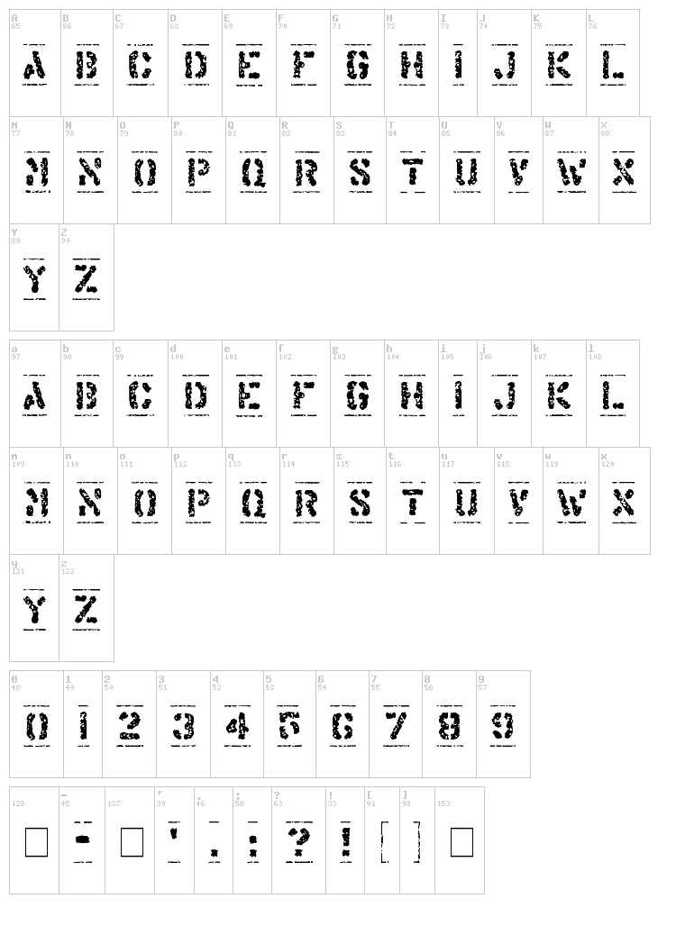 Offshore Banking Business font map