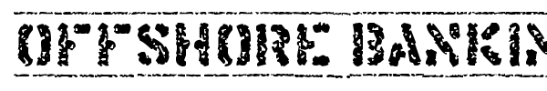 Offshore Banking Business font