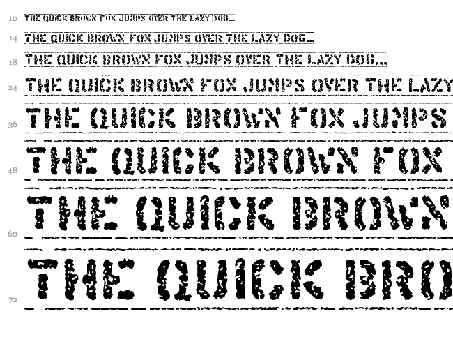 Offshore Banking Business font waterfall