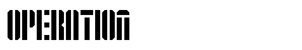 Operation font preview