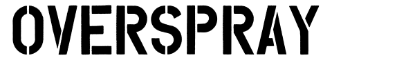 Overspray font