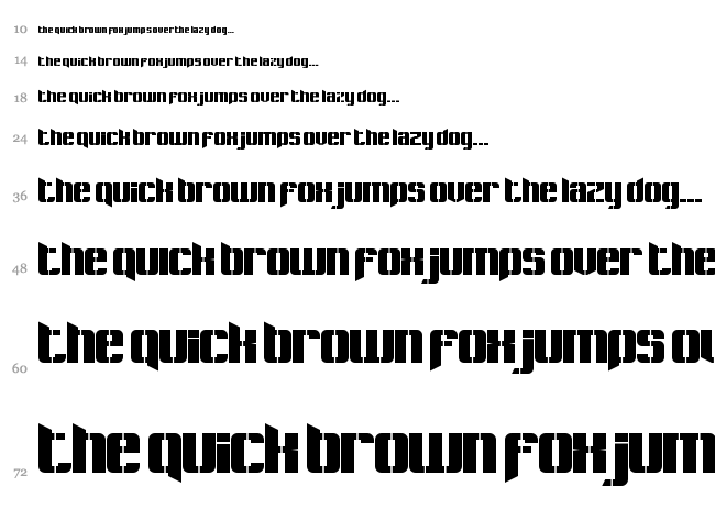 Pastcorps font waterfall