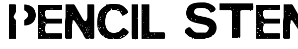 Pencil Stencil font