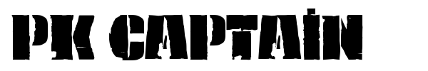 PK Captain font