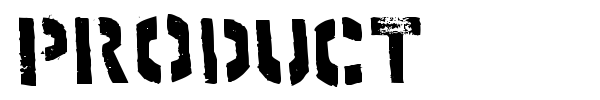 Product font